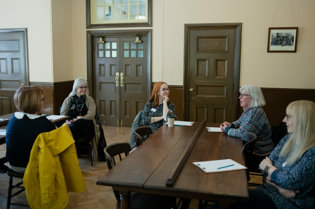 group discussion in workshop
