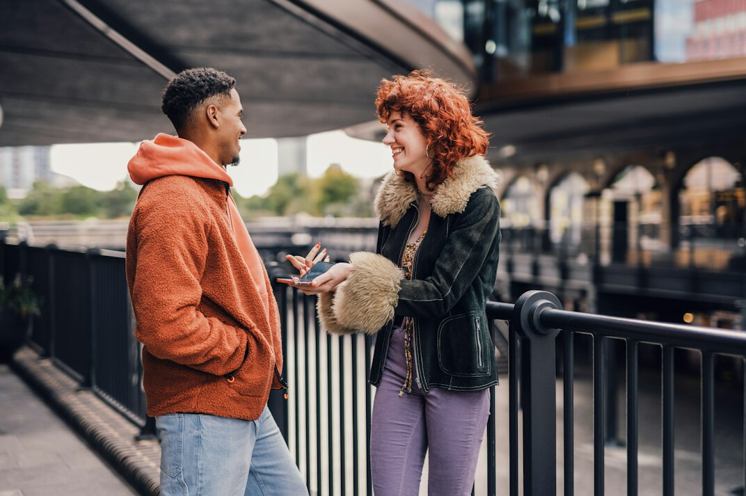 couple having conversation