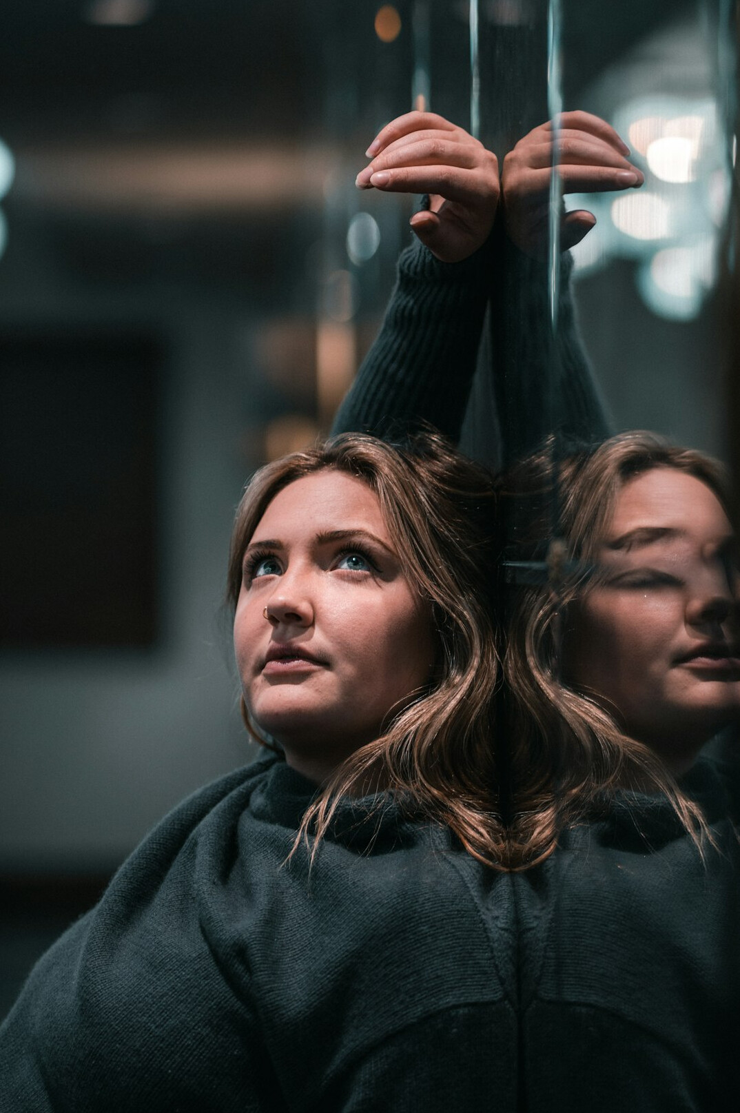 person reflecting on personal journey